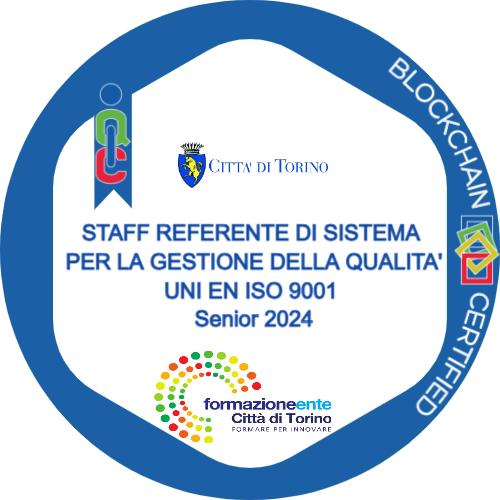 Staff Referente Sistema di gestione per la qualità UNI EN ISO 9001 Senior 2024